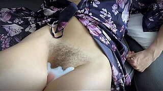 stepson teasing  fuck and spunk fountain shaggy snatch stepmom