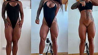 Long-legged Gal in Bodysuit Acquires Drilled Difficult in the Gazoo and Swallows Cum in Her Face hole
