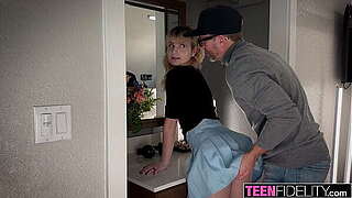 TEENFIDELITY Slender Blond Floozy Evie Christian