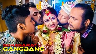Bang Suhagarat - Besi Indian Wife Very First Suhagarat with Four Spouse ( Overall Episode )