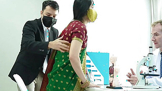 Indian Desi Maiden Drilled by her Ambitious Weenie Physician ( Hindi Drama )