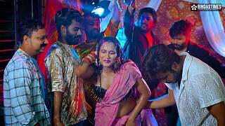 Desi Bihari Chapri Naked Dance Show Inhabit with StarSudipa whole Entire Boys( Overall Clip )