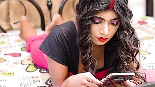 DESI Bawdy BHABI Wishes Titanesque Shlong OF HER Laptop SERVICE Boy