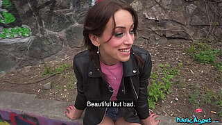 Sexy Brunette hair Hussy Amor Performs Street Doll Rides Martin'_s Shlong &amp_ Swallows Cum For Real money - FAKEHUB