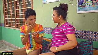 Indian Young Teen bonks his Stepsister! Viral Taboo Sex