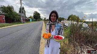 I asked Farmer maiden to show whence this babe grows wet fruits and vegetables...